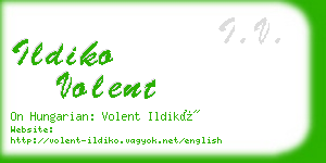 ildiko volent business card